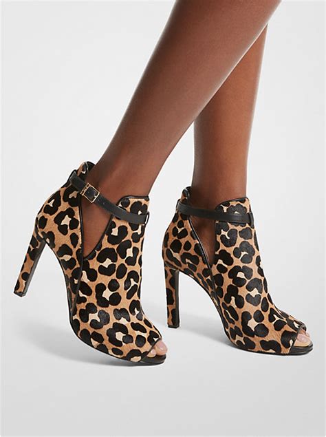 michael kors leopard ankle boots|michael kors cowboy boots.